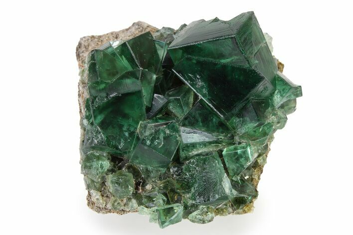 Fluorescent Green Fluorite Cluster - Diana Maria Mine, England #321134